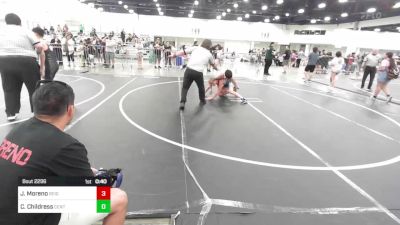 123 lbs Consi Of 4 - Joseph Moreno, Reign WC vs Calan Childress, Central Coast Most Wanted