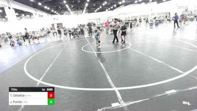 70 lbs Semifinal - Tallan Ceballos, Dethrone WC vs Jonathan Pulido, Legacy Wrestling Club