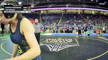 Girls-110 lbs Cons. Round 1 - Irulan Hrydziuszko, Wylie E Groves H.s. Girls vs Justice Hill, Holton Hs Girls