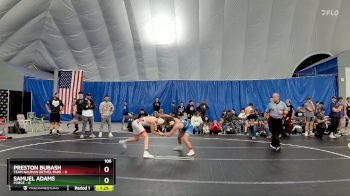 106 lbs Round 2 (8 Team) - Preston Bubash, Team Nauman Bethel Park vs Samuel Adams, FORGE