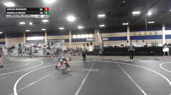 80 lbs Consolation - Aniyah Borquez, Red Wolf WC vs Izabella Beans, Vail Wr Ac
