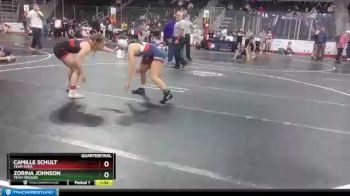 117 lbs Quarterfinal - Zorina Johnson, Team Oregon vs Camille Schult, Team Iowa