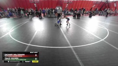 56 lbs Cons. Semi - Zachary Wilczewski, Team Nazar Training Center vs Trace Haugen, Parkview Albany Youth Wrestling