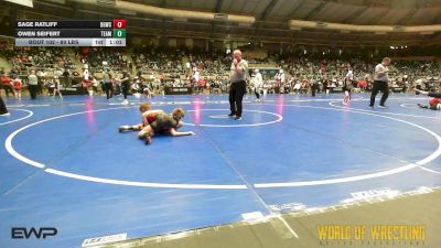 80 lbs Round Of 16 - Sage Ratliff, Big Game Wrestling Club vs Owen Seifert, Team Barracuda