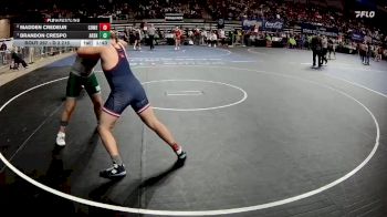 D 2 215 lbs Quarterfinal - Brandon Crespo, Archbishop Shaw vs Madden Credeur, Comeaux