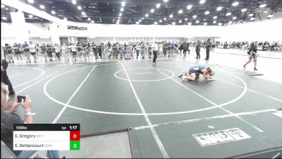 109 lbs Round Of 32 - Samantha Gregory, No Team vs Suri Bettencourt, Central Coast Most Wanted