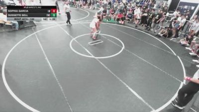 140 lbs Semifinal - Sophia Garcia, Lancers WC vs Sussette Bell, Threshold Wrestling Club