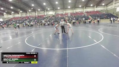 126 lbs Cons. Round 2 - Weston Farnsworth, GC Junior Wrestling Club vs Bentley Boren, Victory Wrestling