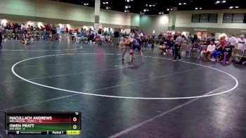 170 lbs Round 3 (16 Team) - Owen Pratt, Los Osos vs Macullach Andrews, Wellington - Comm 1