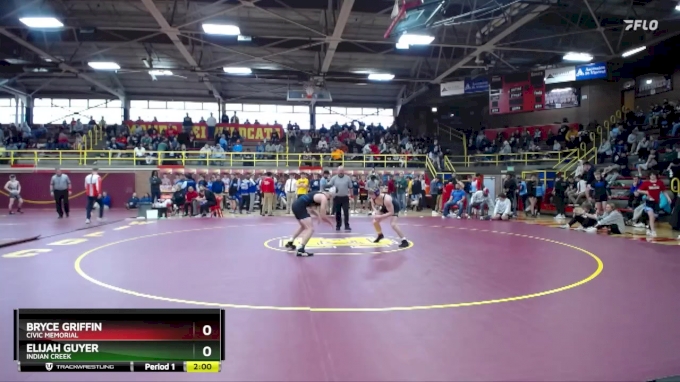 157 lbs Semifinal - Bryce Griffin, Civic Memorial vs Elijah Guyer ...