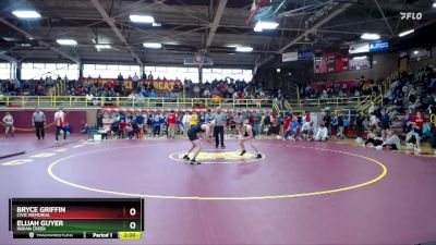 157 lbs Semifinal - Bryce Griffin, Civic Memorial vs Elijah Guyer, Indian Creek