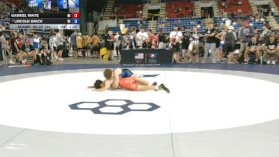 120 lbs Champ. Rd Of 128 - Gabriel Waite, Michigan vs Lincoln Swick, Wisconsin