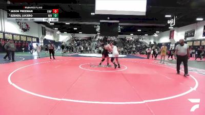 285 lbs Semifinal - Jason Freeman, Chaffey vs Ezekeil Lucero, Northview