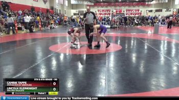 90 lbs Champ. Round 2 - Camrik Tappe, Staples Motley Wrestling vs Lincoln Kleinknight, Waconia Wildcats