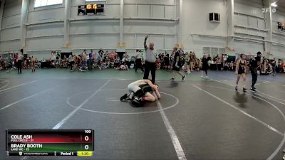 100 lbs Round 2 (8 Team) - Brady Booth, Lake WC vs Cole Ash, Full Circle