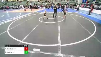 40 lbs 3rd Place - Angelo Sanchez, Reign Wrestling Club vs Easton Aguirre, LA FAMILIA NEW MEXICO