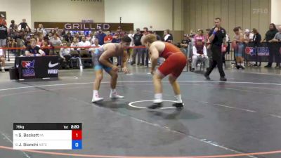 79 kg Cons 8 #1 - Sam Beckett, Pennsylvania vs Joey Bianchi, Arkansas RTC