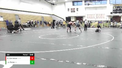 285 lbs Cons. Round 2 - James Perez, Aliso Niguel vs Gabriel Carranza, Valley View