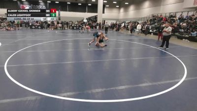 138 lbs Cons. Rd Of 64 - Albert Ezekiel Skinner, Southport Wrestling Club vs Caleb Lightfoot, Dubuque Wrestling Club