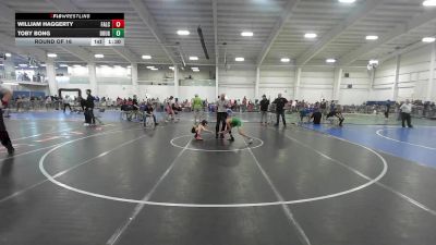 86 lbs Round Of 16 - William Haggerty, Falcons/Taunton vs Toby Bong, Doughboys WC
