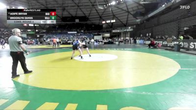 Girls 3A 170 lbs Cons. Round 4 - Brooklyn Quigg, Walla Walla (Girls) vs Aoife Bryan, Ingraham (Girls)