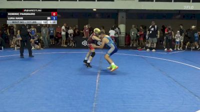 117 lbs Champ. Rd Of 16 - Dominic Pangrazio vs Luka Hahn, Jackrabbit Wrestling Academy