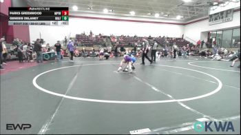 58-61 lbs Rr Rnd 2 - Parks Greenwood, Mannford Pirate Youth Wrestling vs Genesis Delaney, Wolfpak Wrestling