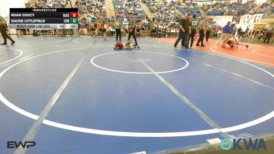58 lbs Consi Of 8 #2 - Noah Soucy, Blackwell Wrestling Club vs Gauge Littlefield, Coweta Tiger Wrestling