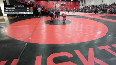 157 lbs Champ. Round 2 - Jake Luczak, Niles (NOTRE DAME) vs Brian Hart, WAUCONDA