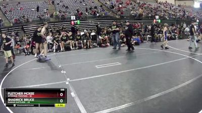 195 lbs Semis & 1st Wrestleback (8 Team) - Shadrick Bruce, Kansas Rattlers vs Fletcher McKee, Wyoming Twisters