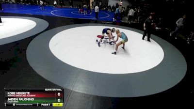 120 lbs Quarterfinal - Kobe Negrete, Wright Wrestling Academy vs Jaiden Palomino, California