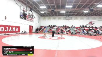 120 lbs Cons. Round 4 - Macy Dunn, Nyssa vs Maleya Esparza, Fruitland