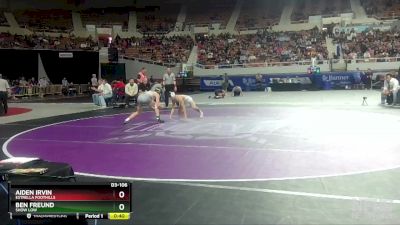 D3-106 lbs 3rd Place Match - Ben Freund, Show Low vs Aiden Irvin, Estrella Foothills