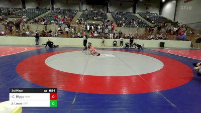 85 lbs 3rd Place - Caden Biggs, Pedraza Wrestling vs Jackson Lowe, Level Up Wrestling Center