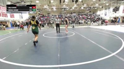 Girls 145 lbs Quarterfinal - Jenna Howe, Live Oak Girls vs Aila Duus, Fremont (Sunnyvale) Girls