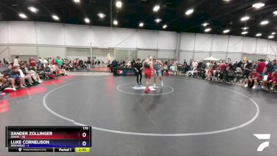 170 lbs Quarters & 1st Wb (16 Team) - Xander Zollinger, Idaho vs Luke Cornelison, Arkansas