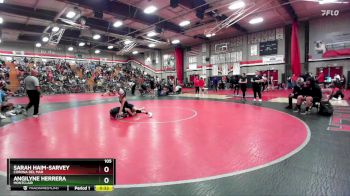 105 lbs Cons. Round 2 - Sarah Haim-Sarvey, Corona Del Mar vs Angilyne Herrera, Montclair