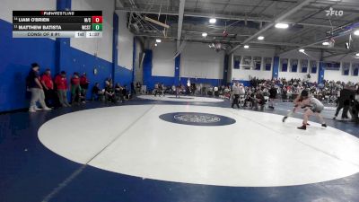 132 lbs Consi Of 8 #1 - Liam O'brien, Marblehead/Swampscott vs Matthew Batista, Worcester Tech