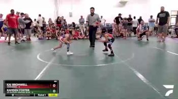 44 lbs Round 4 (8 Team) - Kai Bromwell, Warhawks vs Kamden Foster, U2 Upstate Uprising Blue