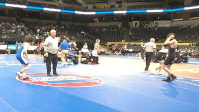 132 Class 4 lbs Cons. Round 2 - Mitchel Baker, Jackson vs Zachary Bleess, Grain Valley