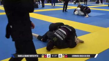 Leidimara Souza Da Silva vs Isabella Sbano Fortes Pitta 2025 European Jiu-Jitsu IBJJF Championship