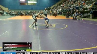 3 - 144 lbs Cons. Round 1 - Homer Doughty, Turner Ashby HS vs Nicholas Sprinkle, Colonial Heights