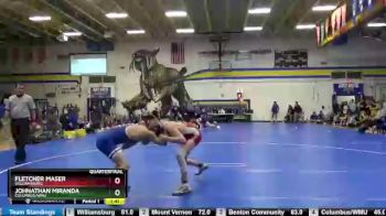 132 lbs Quarterfinal - Fletcher Maser, Williamsburg vs Johnathan Miranda, Columbus/WMU