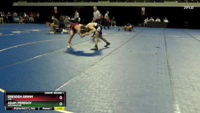 149 lbs Champ. Round 1 - Adam Peregoy, Westminster vs Dresden Grimm, Coe