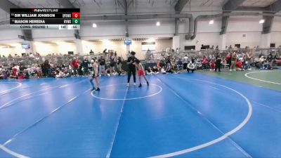 80 lbs Cons. Round 1 - Sir William Johnson, El Paso Supers Wrestling Club vs Mason Heredia, Randall Youth Wrestling Club