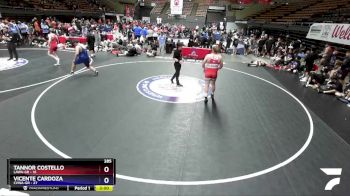 285 lbs Placement Matches (16 Team) - Tannor Costello, LAWA-GR vs Vicente Cardoza, CVWA-GR