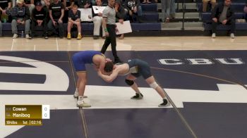 184 lbs Timothy Cowan, California Baptist vs Jeremy Manibog, CSU Bakersfield