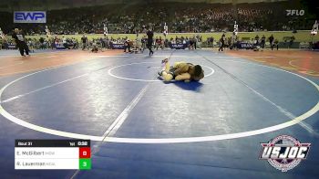 110 lbs Semifinal - Easton McGilbert, Midwest City Bombers Youth Wrestling Club vs Reid Lauerman, McAlester Youth Wrestling