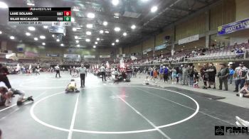 77 lbs Consi Of 8 #2 - Lane Solano, Unattached vs Silas Macaluso, Pueblo County WC