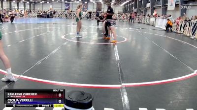 128 lbs Rd# 2 -10:15am Friday - Cecilia Verrilli, PA WEST vs Kayleigh Zurcher, Florida Elite